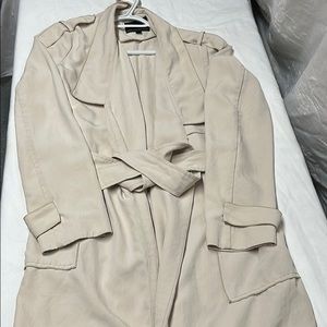 Linen trench jacket (light crepey material)